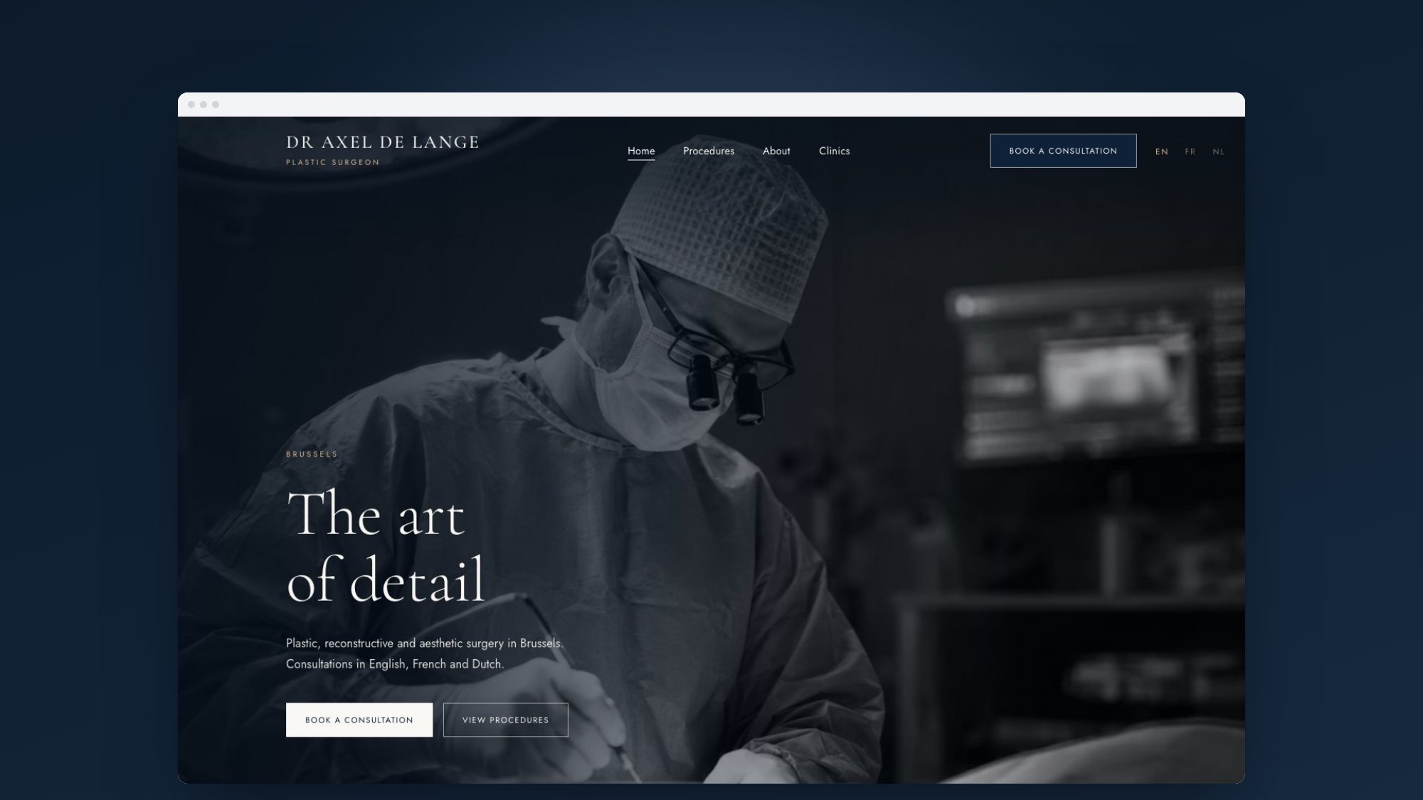 Dr Axel De Lange — Home page