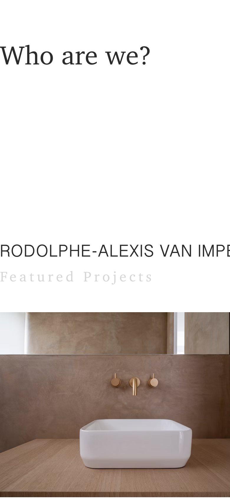 Rodolphe-Alexis Van Impe Architects — On a phone 2
