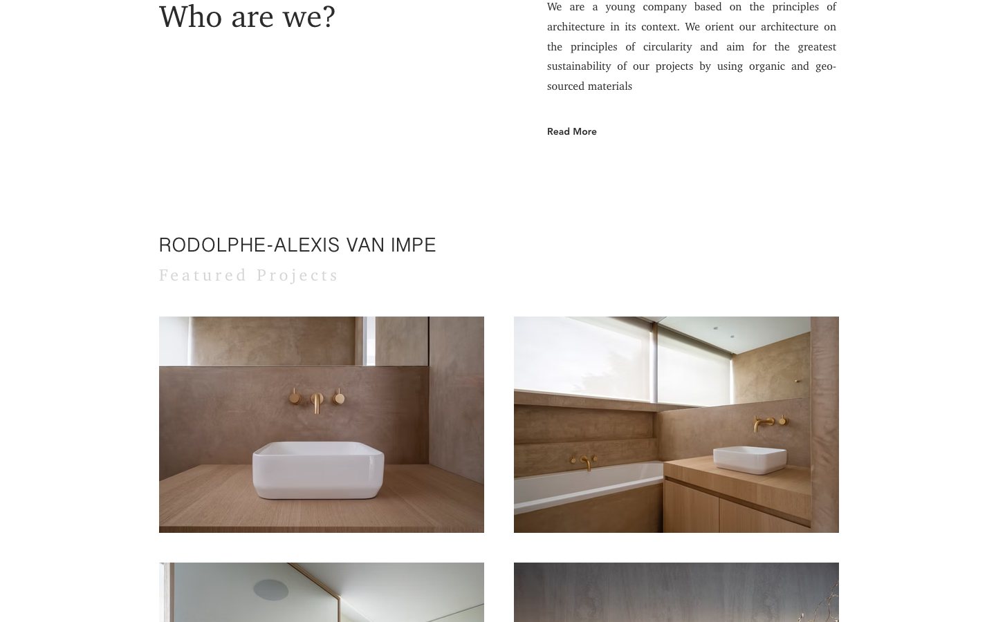 Rodolphe-Alexis Van Impe Architects — Section 1